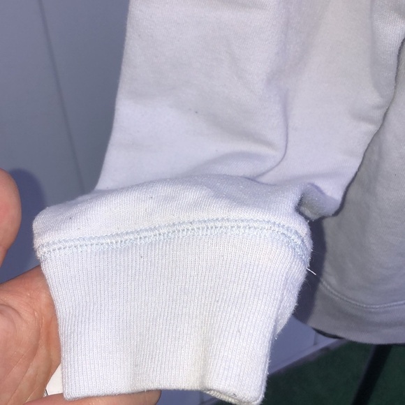 PINK Victoria’s Secret crew neck small white and silver oversized sweats… - Picture 5 of 6